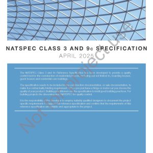 NATSPEC CLASS 3 and 9c Specification - Not for project use